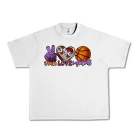 Lunar Rock peace love basketball Urban Heavy Tee - HowdyJamesFarm