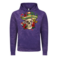 Cloud Purple Di de los muertos with roses Mexico Vintage Hoodie - HowdyJamesFarm