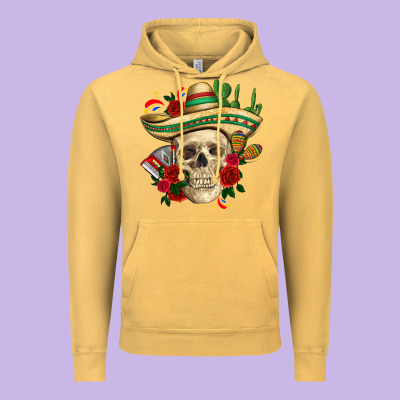 Di De Los Muertos With Roses Mexico Vintage Hoodie Designed By Howdyjamesfarm