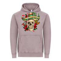 Vintage Zinc Di de los muertos with roses Mexico Vintage Hoodie - HowdyJamesFarm