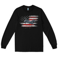 Ch-47 Chinook Helicopter Usa Flag Helicopter Pilot Gifts Long Sleeve Tee | Teevron