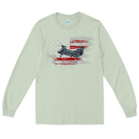 Matcha CH-47 Chinook Helicopter USA Flag Helicopter Pilot Gifts Long Sleeve Tee - longCreatives