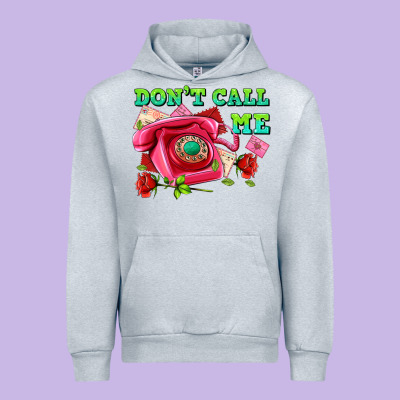 Dont Call Me With Pink Phone And Letters Urban Hoodie Designed By Adodesignshop