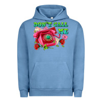 Pigment Pebble Blue dont call me with pink phone and letters Urban Hoodie - AdoDesignShop