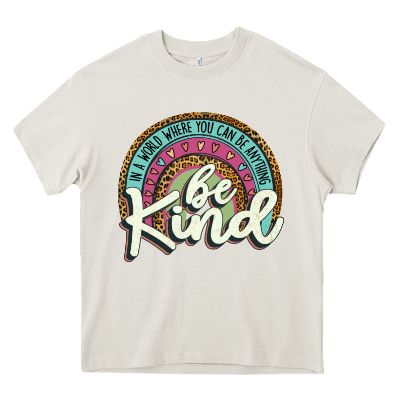 Be Kind   Leopard Heavy Core Tee by JahusDesignShop | Teevron