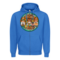 True Royal fall gnomes round earrings 4 Zipper Hoodie - Artiststas