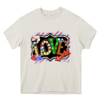 Cream love frame digital valentines day Heavy Core Tee - Bettercallsaul