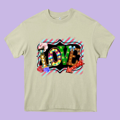 Love Frame Digital Valentines Day Heavy Core Tee Designed By Bettercallsaul