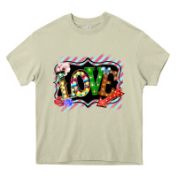 Mossy love frame digital valentines day Heavy Core Tee - Bettercallsaul