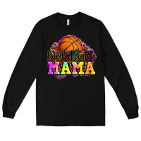 Black basketball mama Long Sleeve Tee - OliviaCreatesArt