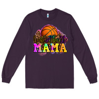 Plum basketball mama Long Sleeve Tee - OliviaCreatesArt