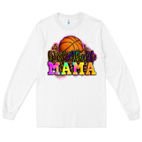 White basketball mama Long Sleeve Tee - OliviaCreatesArt