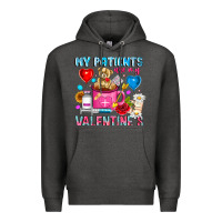 Charcoal Heather My Patients is Valentines Premium Hoodie - CowhideDigitalArt