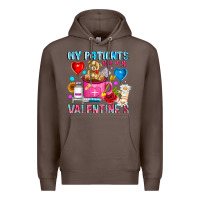 Coffee My Patients is Valentines Premium Hoodie - CowhideDigitalArt