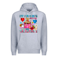 Heather Grey My Patients is Valentines Premium Hoodie - CowhideDigitalArt
