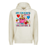 Oatmeal Heather My Patients is Valentines Premium Hoodie - CowhideDigitalArt
