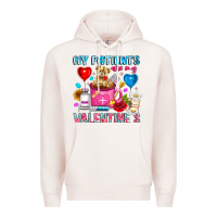 Pale Pink My Patients is Valentines Premium Hoodie - CowhideDigitalArt