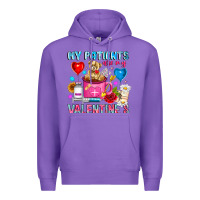 Purple My Patients is Valentines Premium Hoodie - CowhideDigitalArt