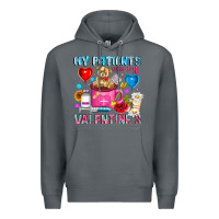 Rock My Patients is Valentines Premium Hoodie - CowhideDigitalArt