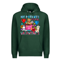 Sports Green My Patients is Valentines Premium Hoodie - CowhideDigitalArt