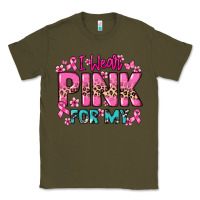 Army Green I wear pink for my custom name Cancer Awareness Classic Tee - HowdyJamesFarm