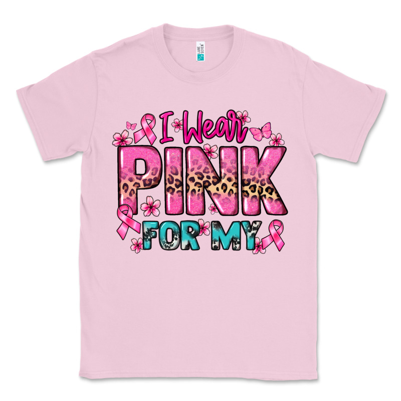 I Wear Pink For My Custom Name Cancer Awareness Classic Tee by HowdyJamesFarm | Teevron