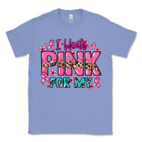 Colony Blue I wear pink for my custom name Cancer Awareness Classic Tee - HowdyJamesFarm