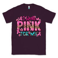 Plum I wear pink for my custom name Cancer Awareness Classic Tee - HowdyJamesFarm