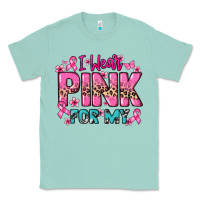 Seafoam I wear pink for my custom name Cancer Awareness Classic Tee - HowdyJamesFarm