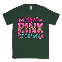 Sports Green I wear pink for my custom name Cancer Awareness Classic Tee - HowdyJamesFarm