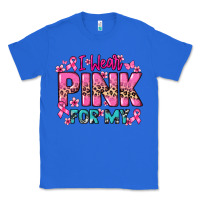 True Royal I wear pink for my custom name Cancer Awareness Classic Tee - HowdyJamesFarm