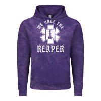 Cloud Purple Emt, Ems And Paramedic We Race the Reaper Vintage Hoodie - longCreatives