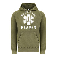 Vintage Olive Emt, Ems And Paramedic We Race the Reaper Vintage Hoodie - longCreatives