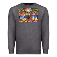 Charcoal Heather hello summer camel at the beach Premium Sweatshirt - BarkalooDesign