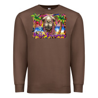 Chestnut hello summer camel at the beach Premium Sweatshirt - BarkalooDesign