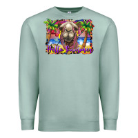 Seafoam hello summer camel at the beach Premium Sweatshirt - BarkalooDesign