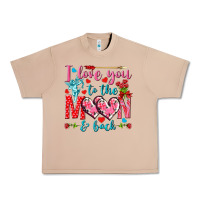 Burro I love you to the moon and back Valentine's Day Urban Heavy Tee - HowdyJamesFarm