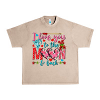 French Oak I love you to the moon and back Valentine's Day Urban Heavy Tee - HowdyJamesFarm