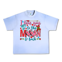 Grape Ice I love you to the moon and back Valentine's Day Urban Heavy Tee - HowdyJamesFarm