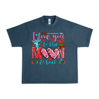 I Love You To The Moon And Back Valentine's Day Urban Heavy Tee | Teevron