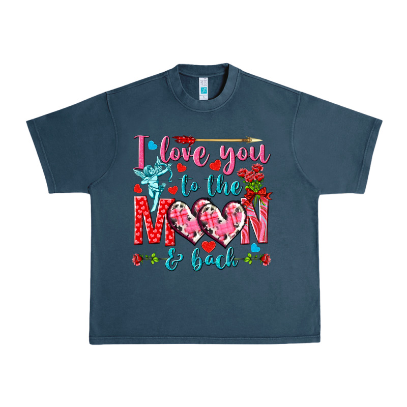 I Love You To The Moon And Back Valentine's Day Urban Heavy Tee by HowdyJamesFarm | Teevron