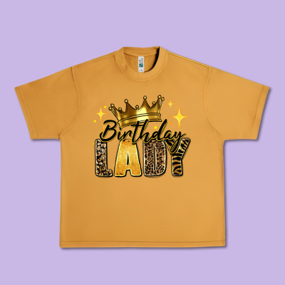 Birthday Lady Urban Heavy Tee Designed By Ranaportraitstore