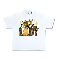 White birthday lady Urban Heavy Tee - RanaPortraitStore