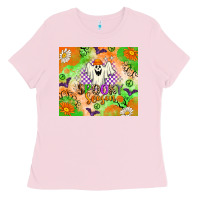 Bubblegum Pink Spooky Season Ladies Tee - texasbilliewilder