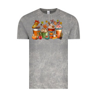 Cloud Rock fall coffee cups Vintage Tee - CowGirlArtShop