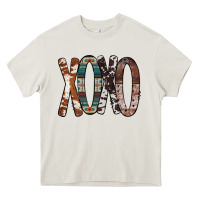 Cream Xoxo Leopard Heart Heavy Core Tee - Bettercallsaul