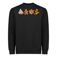 Black christmas cookies Heavyweight Sweatshirt - LillyAllenDesigns