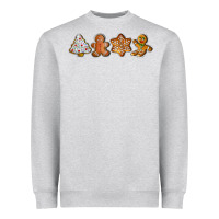 Heather Grey christmas cookies Heavyweight Sweatshirt - LillyAllenDesigns