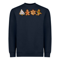Navy christmas cookies Heavyweight Sweatshirt - LillyAllenDesigns