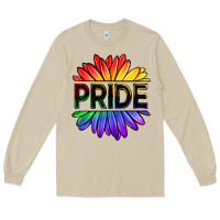 Mushroom hippie pride sunflowers Long Sleeve Tee - OliviaCreatesArt
